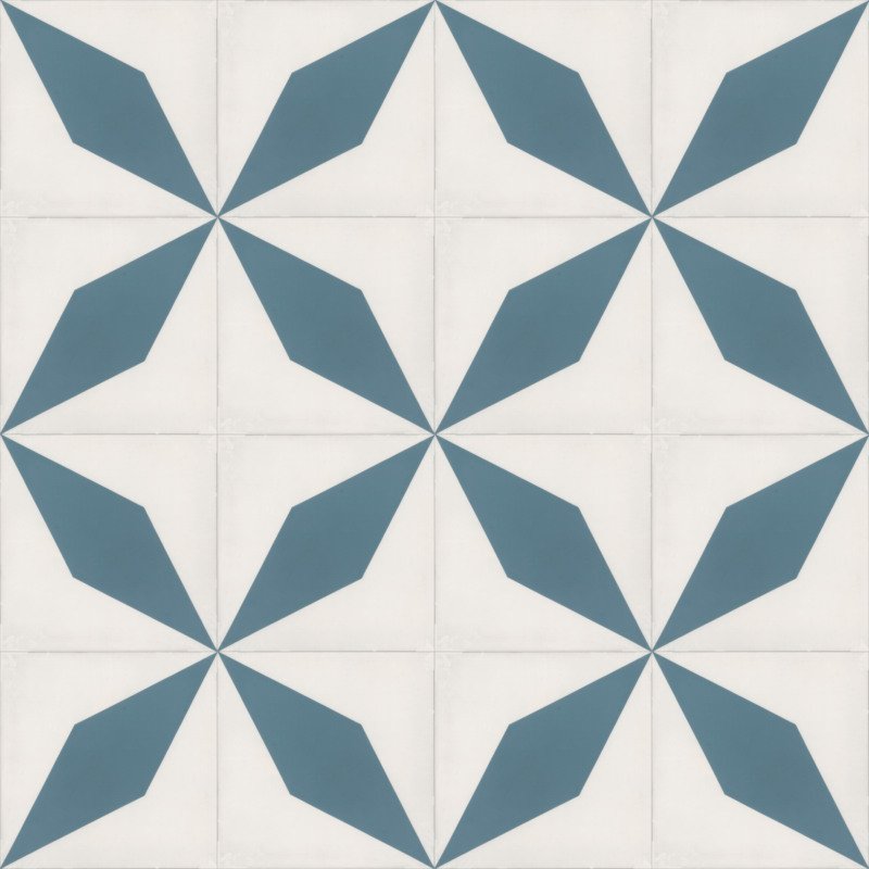 Moroccan Encaustic Cement Pattern 01u7, 20 x 20cm - Tiles &amp; Stone To You