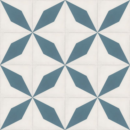 Moroccan Encaustic Cement Pattern 01u7, 20 x 20cm - Tiles &amp; Stone To You