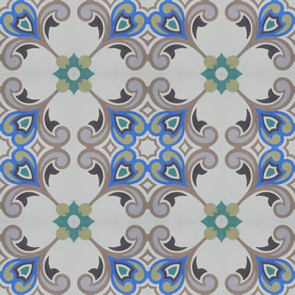 Moroccan Encaustic Cement Pattern 01xi, 20 x 20cm - Tiles &amp; Stone To You