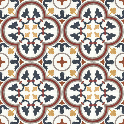 Moroccan Encaustic Cement Pattern 01y, 20 x 20cm - Tiles &amp; Stone To You