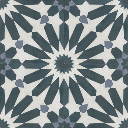 Moroccan Encaustic Cement Pattern 02e, 20 x 20cm - Tiles &amp; Stone To You