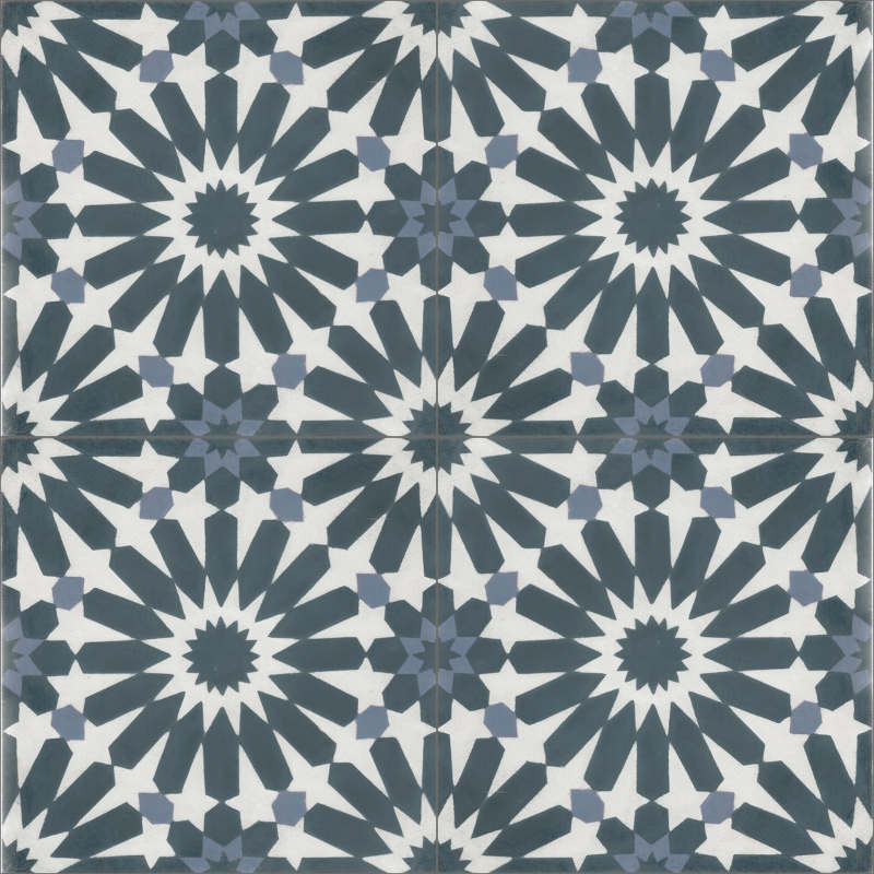 Moroccan Encaustic Cement Pattern 02f, 20 x 20cm - Tiles &amp; Stone To You