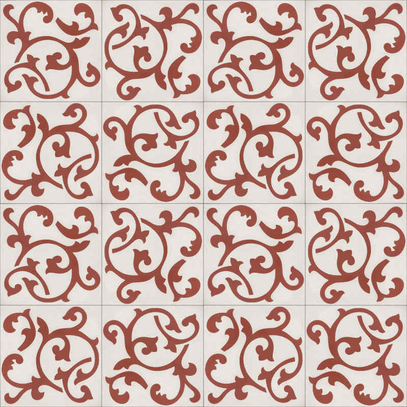 Moroccan Encaustic Cement Pattern 02g, 20 x 20cm - Tiles &amp; Stone To You