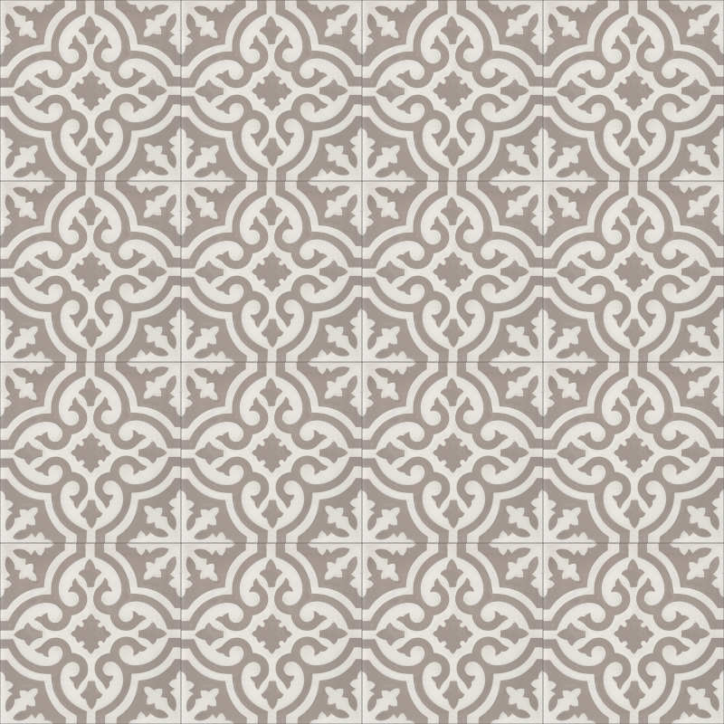 Moroccan Encaustic Cement Pattern 02h, 20 x 20cm - Tiles &amp; Stone To You