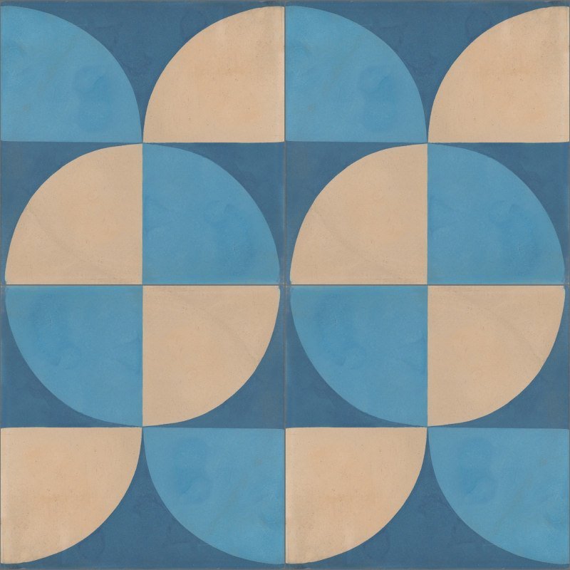 Moroccan Encaustic Cement Pattern 02q, 20 x 20cm - Tiles &amp; Stone To You