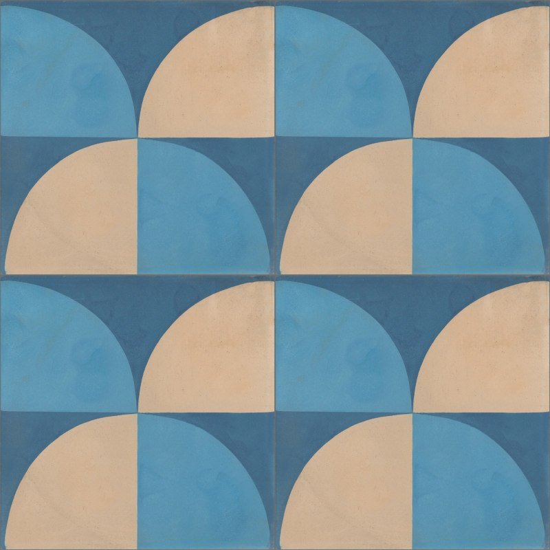 Moroccan Encaustic Cement Pattern 02q, 20 x 20cm - Tiles &amp; Stone To You