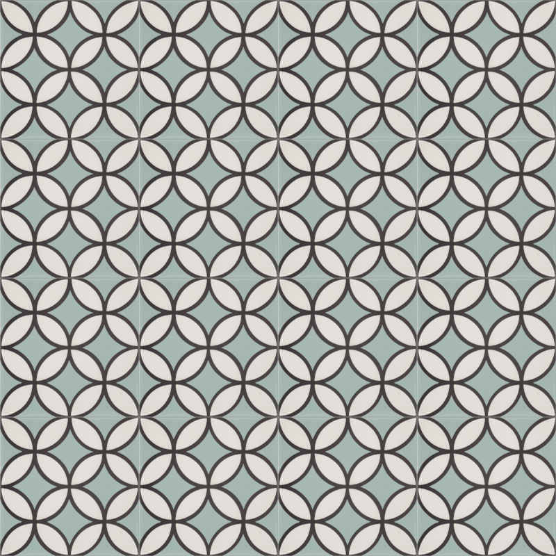 Moroccan Encaustic Cement Pattern 02u1a, 20 x 20cm - Tiles &amp; Stone To You