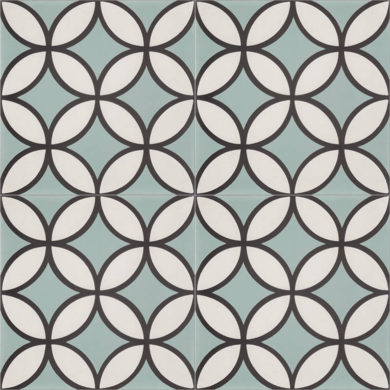 Moroccan Encaustic Cement Pattern 02u1a, 20 x 20cm - Tiles &amp; Stone To You