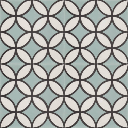 Moroccan Encaustic Cement Pattern 02u1a, 20 x 20cm - Tiles &amp; Stone To You