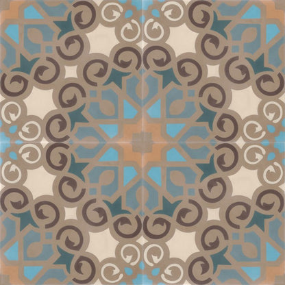 Moroccan Encaustic Cement Pattern 02x, 20 x 20cm - Tiles &amp; Stone To You