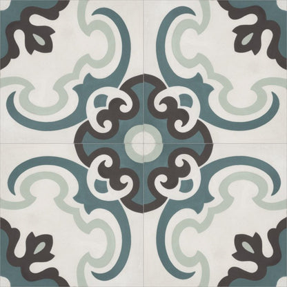 Moroccan Encaustic Cement Pattern 02z, 20 x 20cm - Tiles &amp; Stone To You