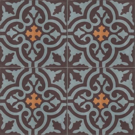 Moroccan Encaustic Cement Pattern 03a, 20 x 20cm - Tiles &amp; Stone To You