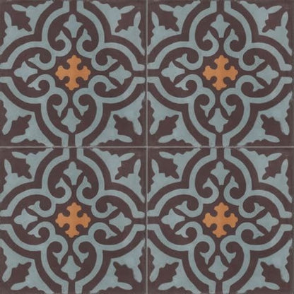 Moroccan Encaustic Cement Pattern 03a, 20 x 20cm - Tiles &amp; Stone To You