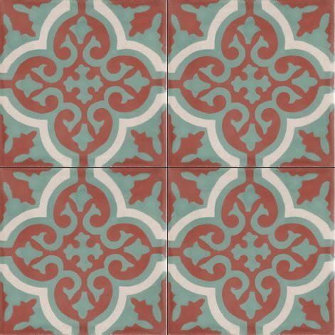 Moroccan Encaustic Cement Pattern 03c, 20 x 20cm - Tiles &amp; Stone To You