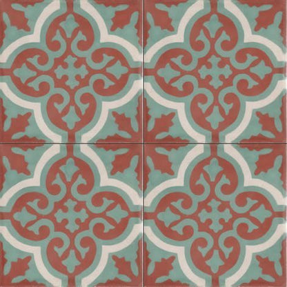 Moroccan Encaustic Cement Pattern 03c, 20 x 20cm - Tiles &amp; Stone To You