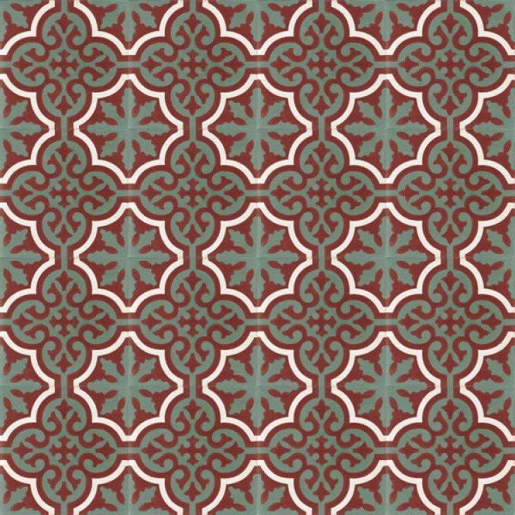 Moroccan Encaustic Cement Pattern 03d, 20 x 20cm - Tiles &amp; Stone To You