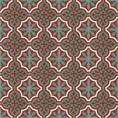 Moroccan Encaustic Cement Pattern 03d, 20 x 20cm - Tiles &amp; Stone To You