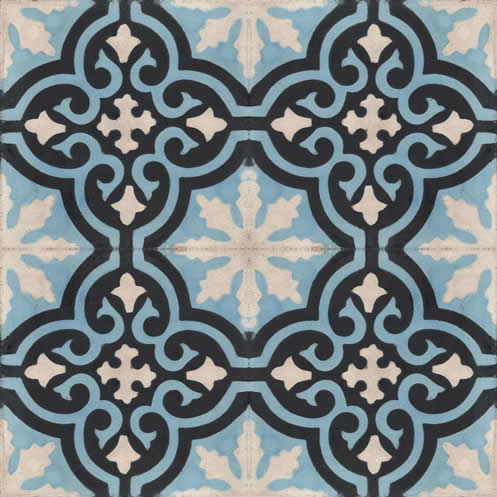 Moroccan Encaustic Cement Pattern 03e, 20 x 20cm - Tiles &amp; Stone To You