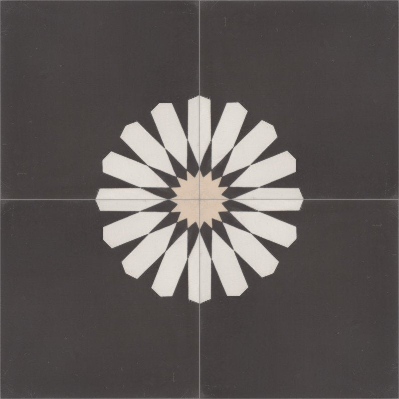 Moroccan Encaustic Cement Pattern 04j, 20 x 20cm - Tiles &amp; Stone To You