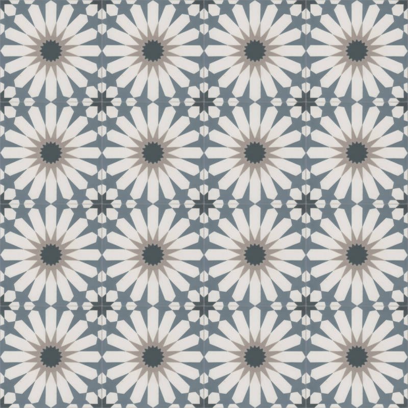 Moroccan Encaustic Cement Pattern 04k, 20 x 20cm - Tiles &amp; Stone To You