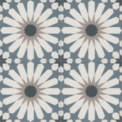 Moroccan Encaustic Cement Pattern 04k, 20 x 20cm - Tiles &amp; Stone To You