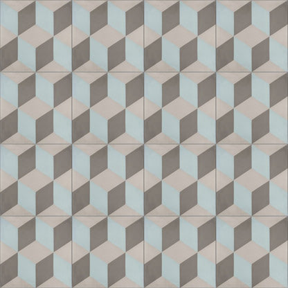 Moroccan Encaustic Cement Pattern 05d, 20 x 20cm - Tiles &amp; Stone To You