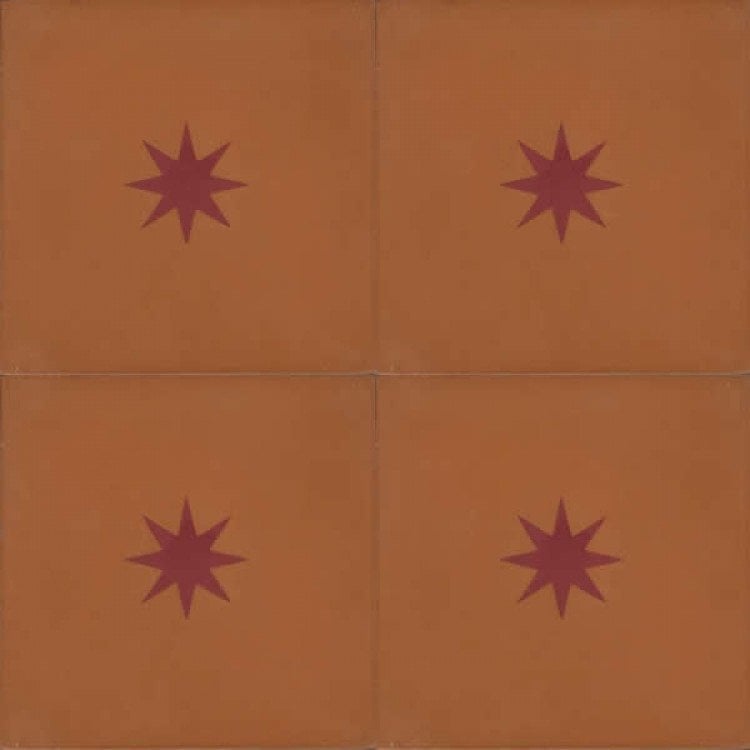 Moroccan Encaustic Cement Pattern 06a, 20 x 20cm - Tiles &amp; Stone To You
