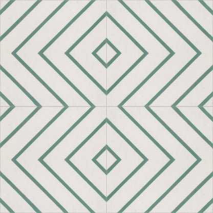 Moroccan Encaustic Cement Pattern 07c, 20 x 20cm - Tiles &amp; Stone To You