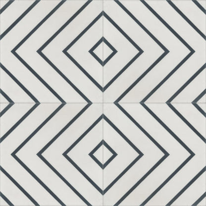 Moroccan Encaustic Cement Pattern 07d, 20 x 20cm - Tiles &amp; Stone To You