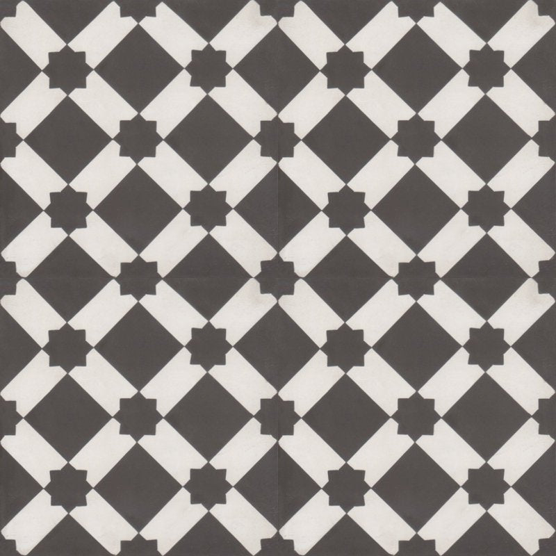 Moroccan Encaustic Cement Pattern 07f, 20 x 20cm - Tiles &amp; Stone To You