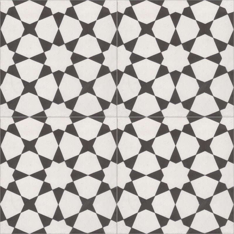 Moroccan Encaustic Cement Pattern 07h, 20 x 20cm - Tiles &amp; Stone To You