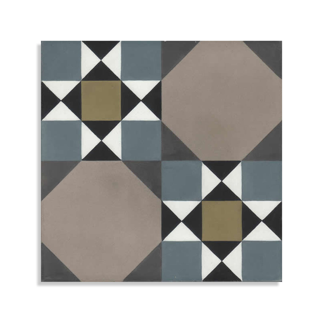 Moroccan Encaustic Cement Pattern 08a, 20 x 20cm - Tiles &amp; Stone To You