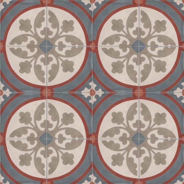 Moroccan Encaustic Cement Pattern 09a, 20 x 20cm - Tiles &amp; Stone To You