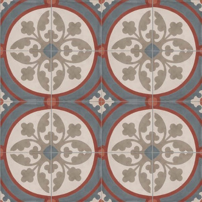 Moroccan Encaustic Cement Pattern 09a, 20 x 20cm - Tiles &amp; Stone To You