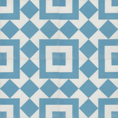 Moroccan Encaustic Cement Pattern 0k2, 20 x 20cm - Tiles &amp; Stone To You