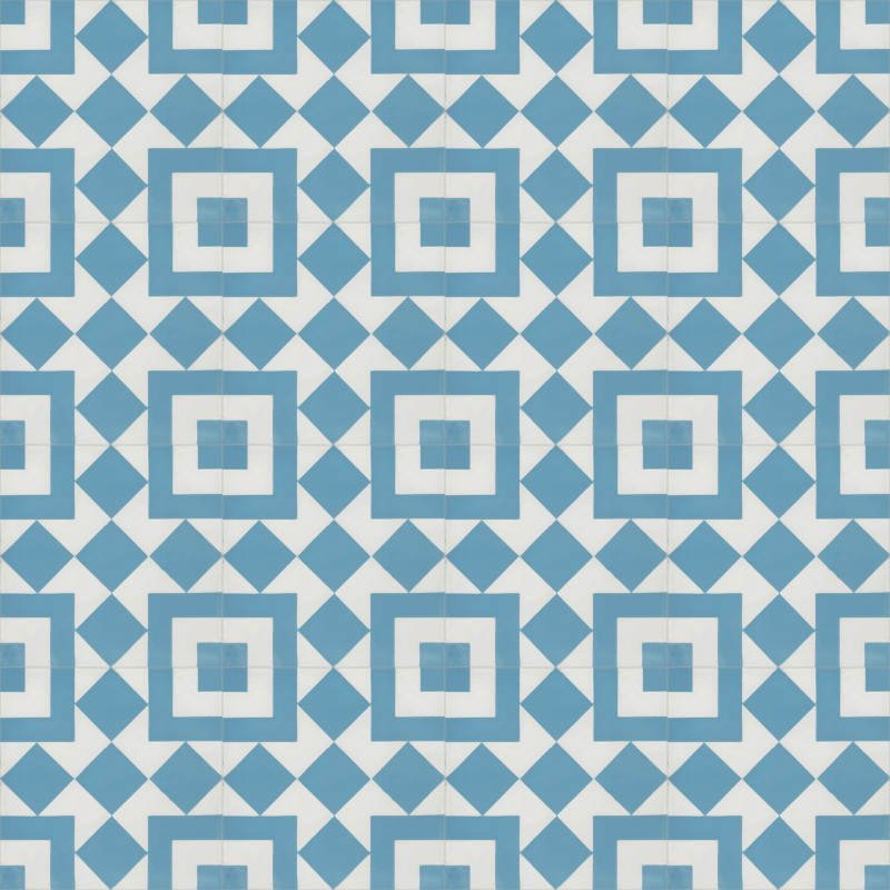 Moroccan Encaustic Cement Pattern 0k2, 20 x 20cm - Tiles &amp; Stone To You