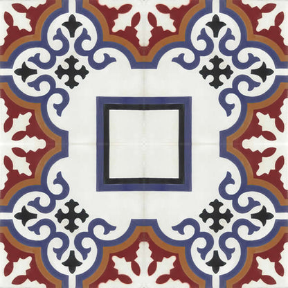 Moroccan Encaustic Cement Pattern 102c, 20 x 20cm - Tiles &amp; Stone To You