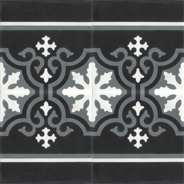 Moroccan Encaustic Cement Pattern 103a, 20 x 20cm - Tiles &amp; Stone To You