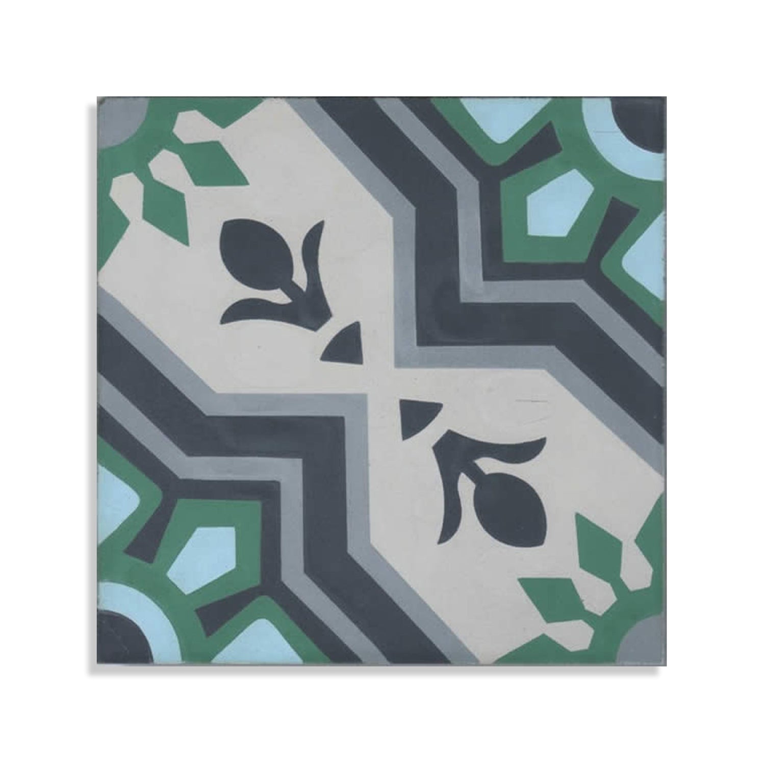 Moroccan Encaustic Cement Pattern 11b, 20 x 20cm - Tiles &amp; Stone To You