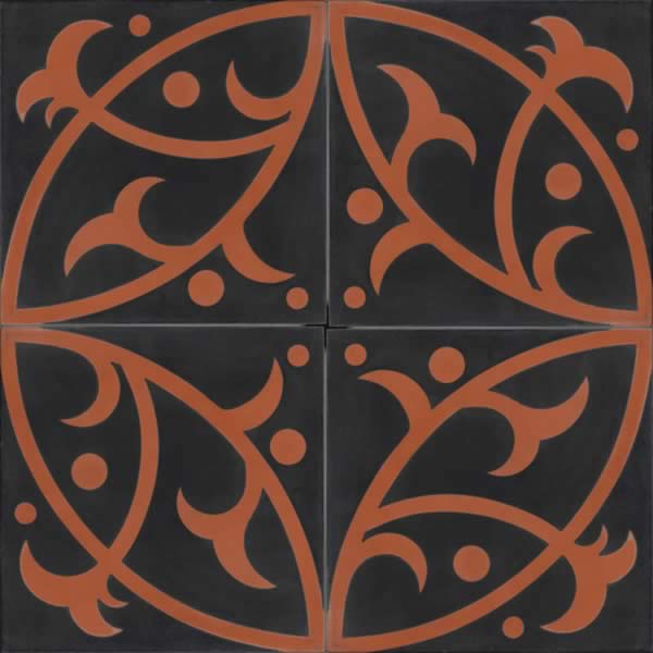 Moroccan Encaustic Cement Pattern 12a, 20 x 20cm - Tiles &amp; Stone To You