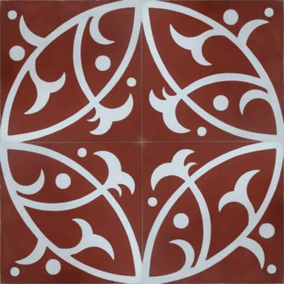Moroccan Encaustic Cement Pattern 12c, 20 x 20cm - Tiles &amp; Stone To You
