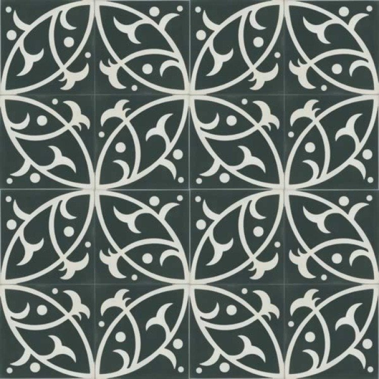 Moroccan Encaustic Cement Pattern 12d, 20 x 20cm - Tiles &amp; Stone To You