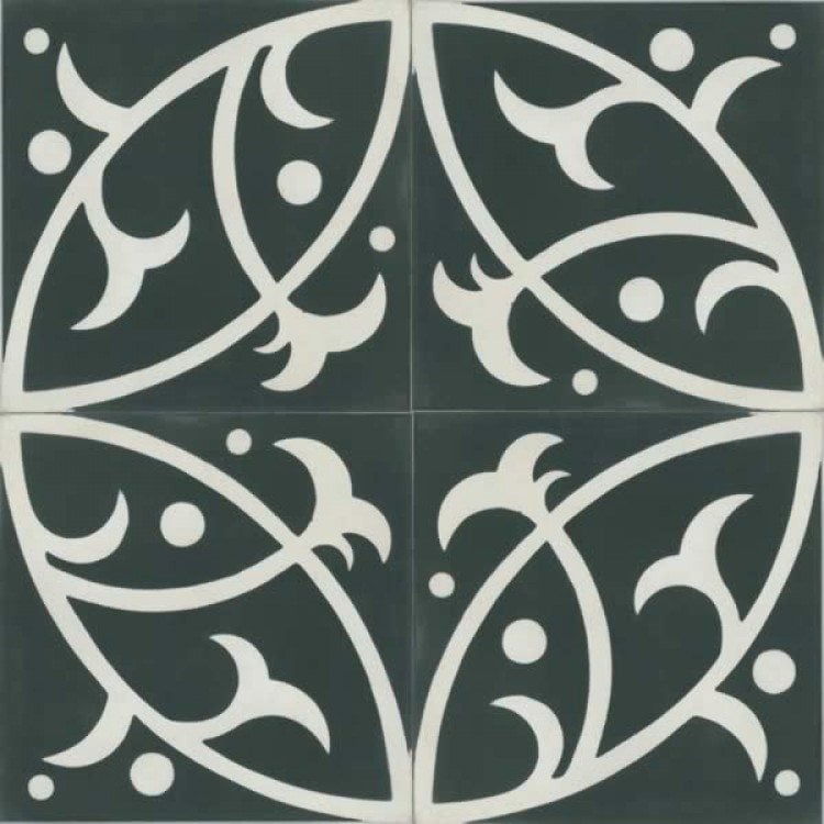 Moroccan Encaustic Cement Pattern 12d, 20 x 20cm - Tiles &amp; Stone To You