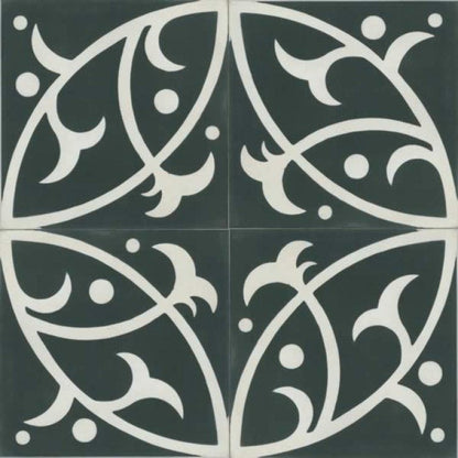 Moroccan Encaustic Cement Pattern 12d, 20 x 20cm - Tiles &amp; Stone To You