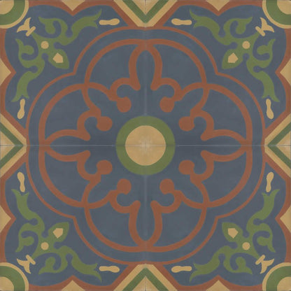 Moroccan Encaustic Cement Pattern 14e, 20 x 20cm - Tiles &amp; Stone To You