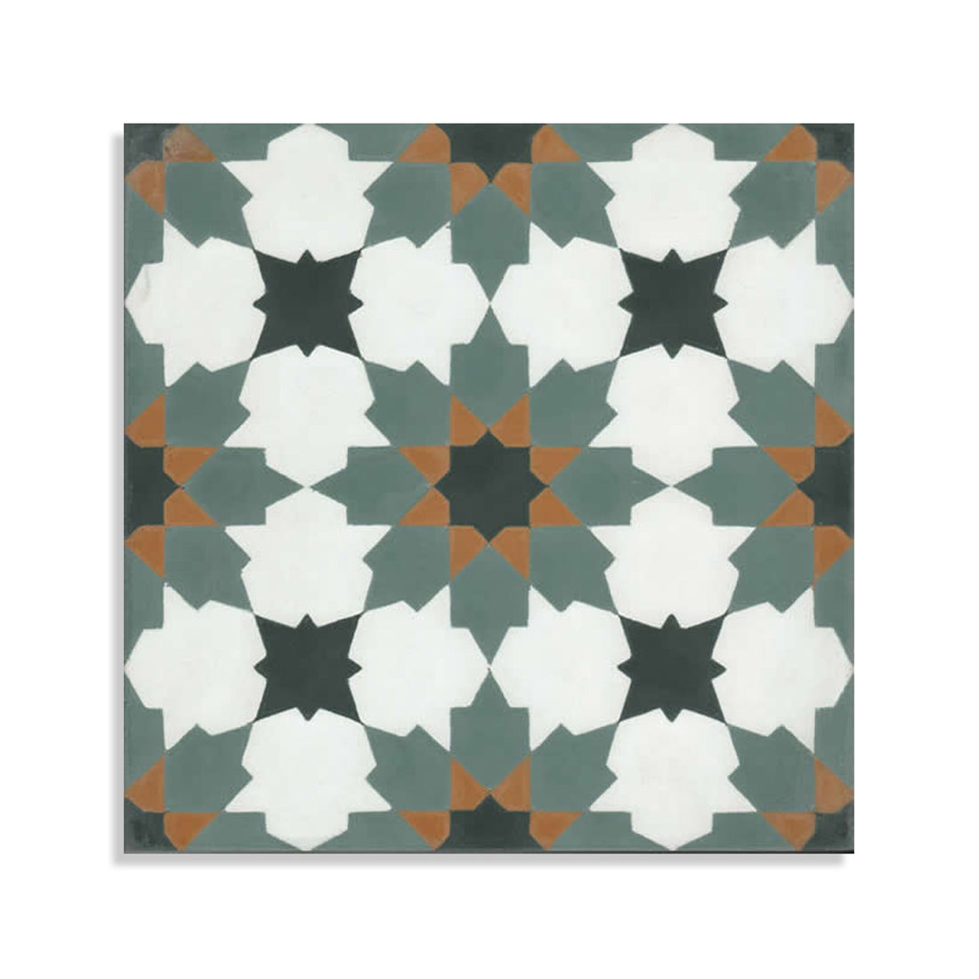 Moroccan Encaustic Cement Pattern 17b, 20 x 20cm - Tiles &amp; Stone To You