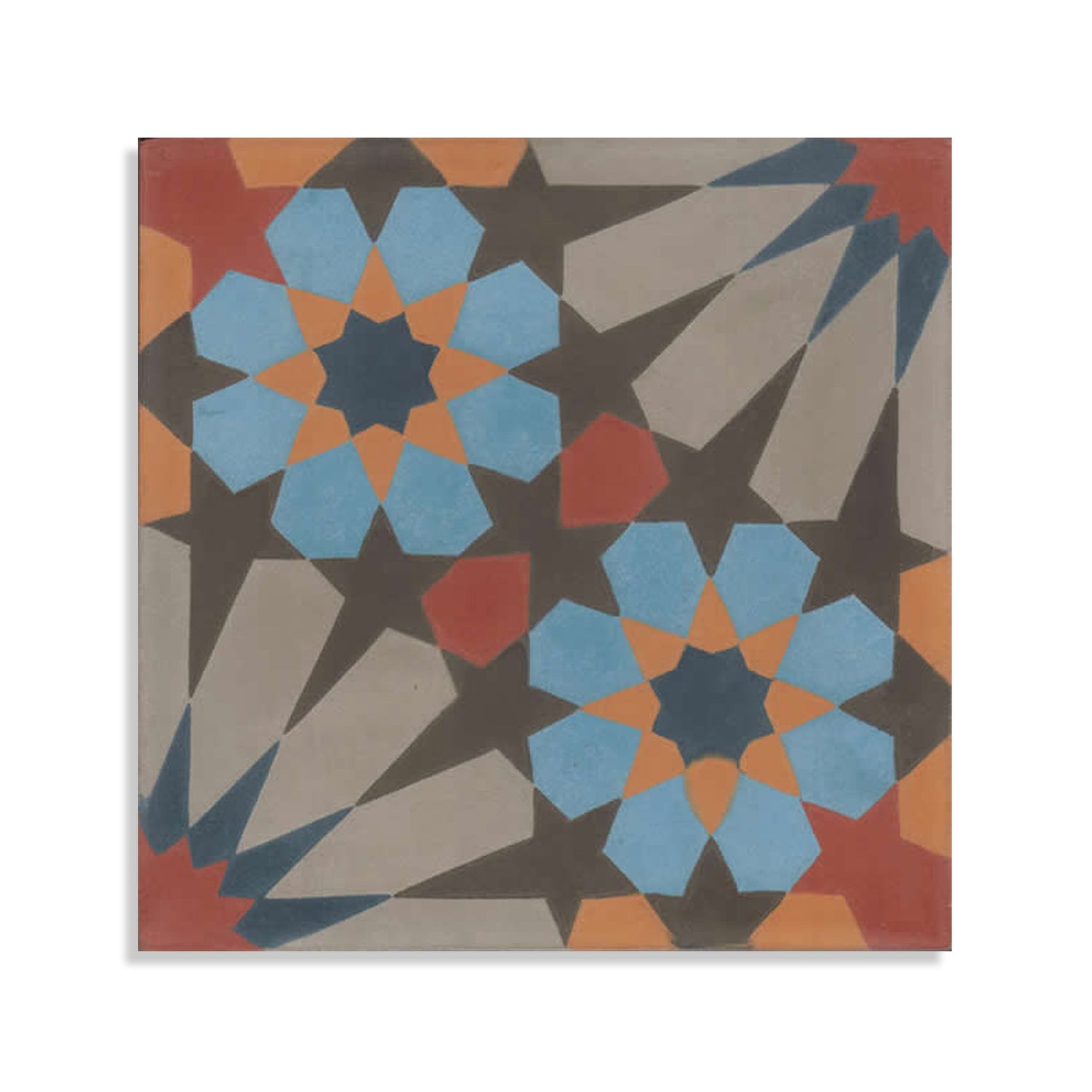 Moroccan Encaustic Cement Pattern 19b, 20 x 20cm - Tiles &amp; Stone To You