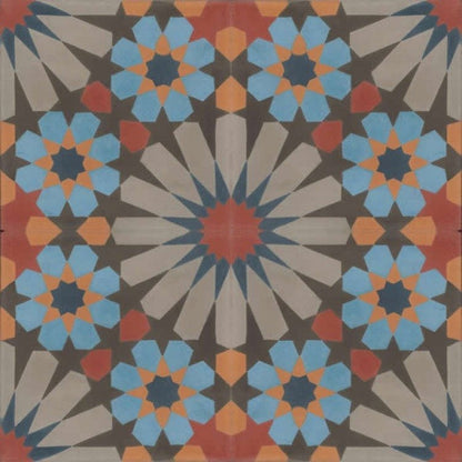 Moroccan Encaustic Cement Pattern 19b, 20 x 20cm - Tiles &amp; Stone To You