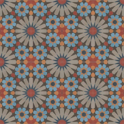 Moroccan Encaustic Cement Pattern 19b, 20 x 20cm - Tiles &amp; Stone To You