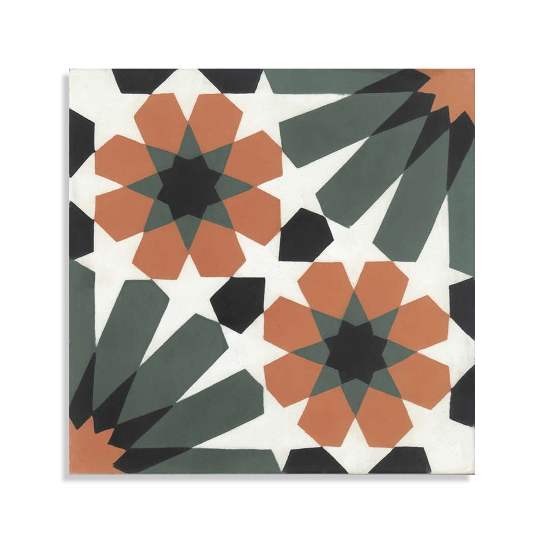 Moroccan Encaustic Cement Pattern 19c, 20 x 20cm - Tiles &amp; Stone To You